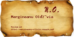 Margineanu Olívia névjegykártya
